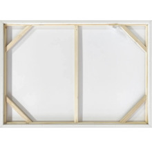 Dos d'une toile avec cadre en bois