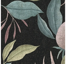 Gros plan d'un papier peint à motif de feuilles