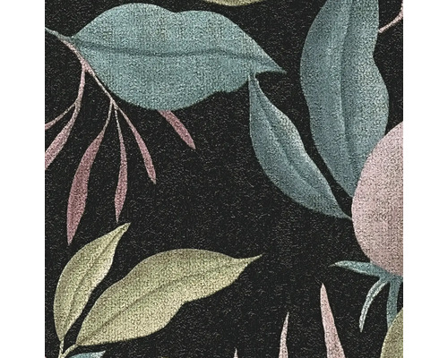 Gros plan d'un papier peint à motif de feuilles