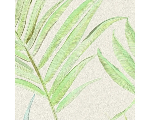 Papier peint à motif de feuilles de palmier