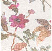 Gros plan d'un papier peint à motif floral