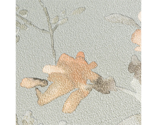 Gros plan d'un papier peint texturé avec un motif floral