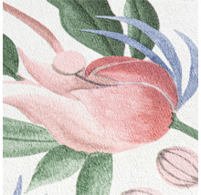 Gros plan d'un papier peint à motif floral