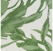 Gros plan d'un papier peint à motif végétal