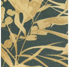 Gros plan d'un papier peint avec un motif de plantes