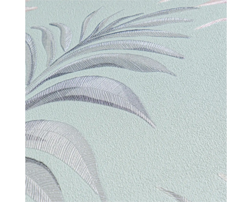 Gros plan d'un papier peint avec motif végétal