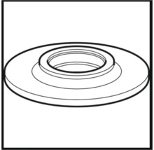 Rosace pour installations sanitaires