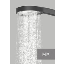 Pomme de douche avec jet d'eau en mode mixte