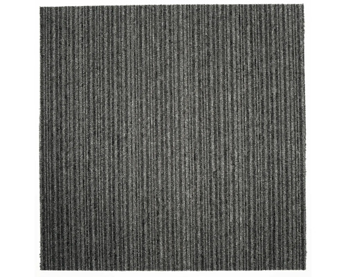 Dalle de moquette à rayures grises