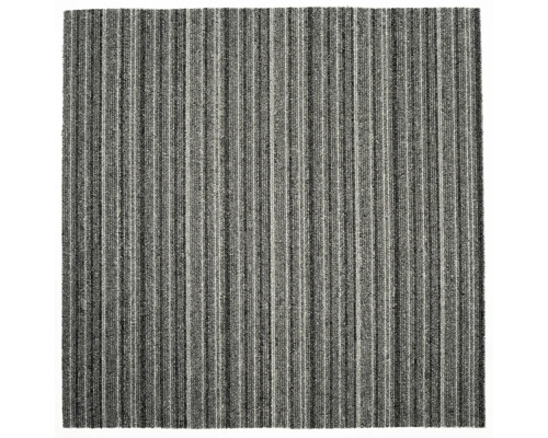 Tapis gris à rayures