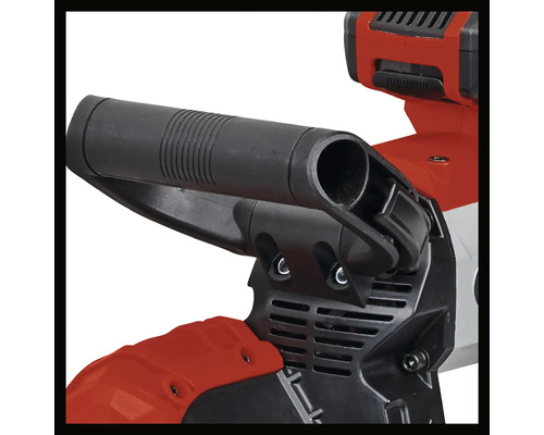 Detailansicht eines Einhell Werkzeugs mit Zusatzhandgriff