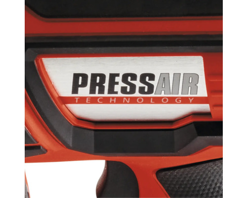 Pressair Technology Kennzeichnung auf einem Elektrowerkzeug