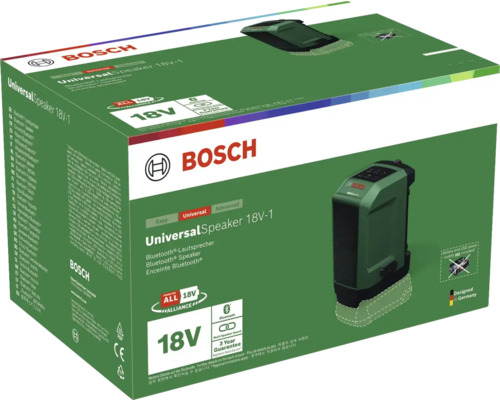 Bosch Universal Speaker 18V-1 in Produktverpackung