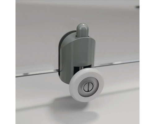 Detailansicht eines Duschkabinenrades