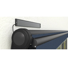 Store de soleil avec moteur et commande montés au mur