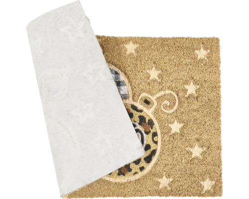 Paillasson avec étoiles et motif de boule de Noël