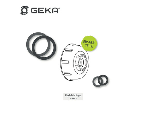 GEKA Logo, Flachdichtringe und Ersatzteile