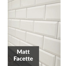 Carreaux muraux à bords biseautés, surface mate