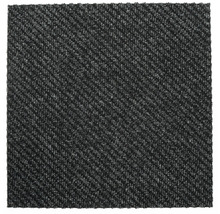 Schwarze Teppichfliese mit Rippenstruktur