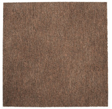 Tapis brun à rayures