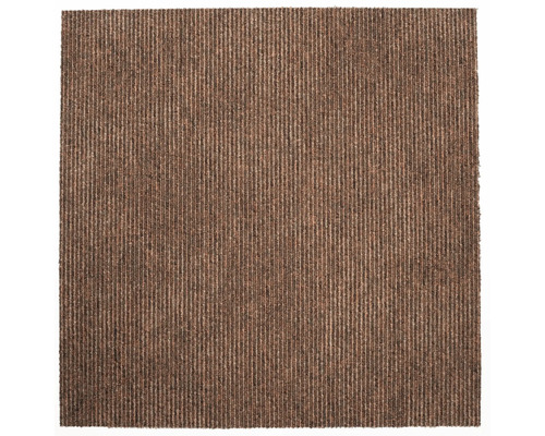 Tapis brun à rayures