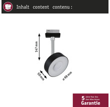 Dimensions d'un plafonnier noir et blanc