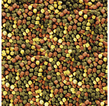 Gros plan sur des granulés pour poissons