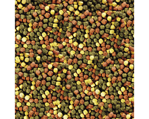 Gros plan sur des granulés pour poissons