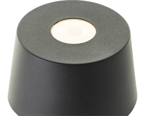 Schwarze Tischleuchte mit Ein- und Ausschalter