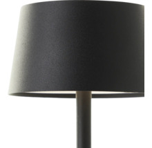 Tischleuchte mit schwarzem Schirm