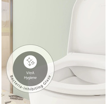 VitrA Hygiene Glaze antibactérien sur une toilette