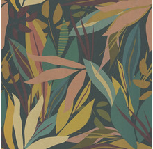 Papier peint à motif de feuilles