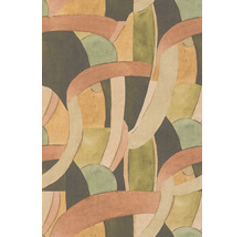 Motif de papier peint abstrait avec des formes géométriques qui se chevauchent