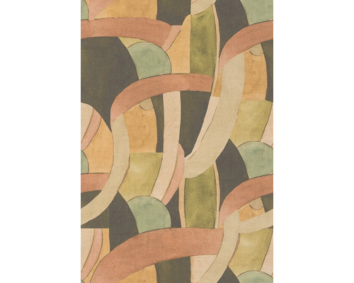 Motif de papier peint abstrait avec des formes géométriques qui se chevauchent