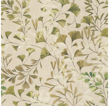 Papier peint avec motif de feuilles de ginkgo