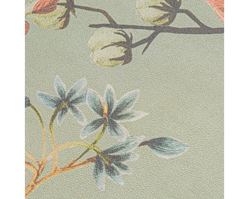 Nahaufnahme einer Tapete mit Blumenmuster