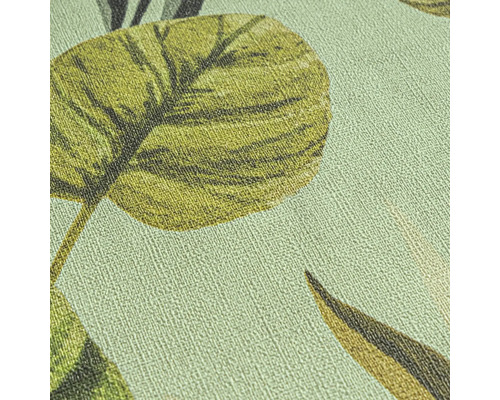 Vue détaillée d'un papier peint avec motif de plantes