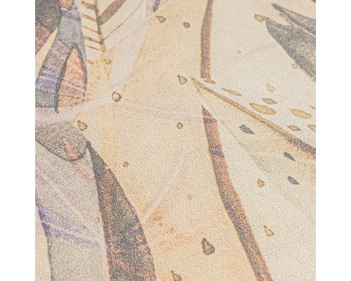 Gros plan d'un papier peint avec des formes et des motifs abstraits