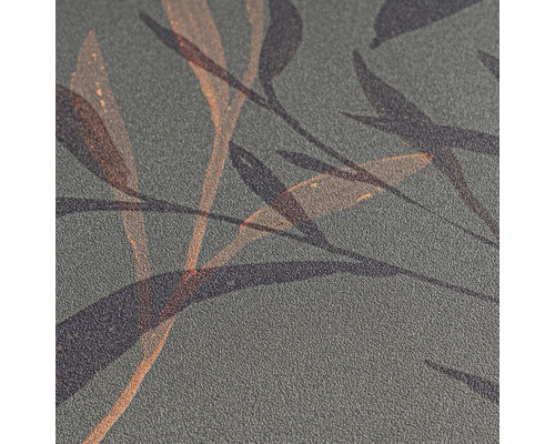 Nahaufnahme einer Tapete mit Blattmuster