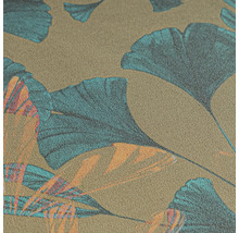 Gros plan d'un papier peint avec motif de feuille de ginkgo