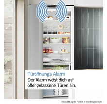 Kühlschrank mit Türöffnungsalarm-Funktion.
