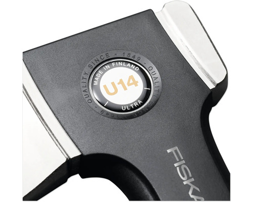 Fiskars Logo und Herkunftssiegel