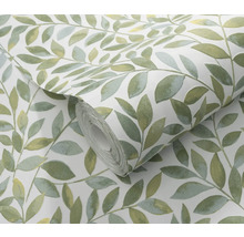 Rolle Tapete mit Blätterdessin