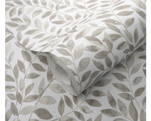 Rouleau de papier peint avec motif de feuilles