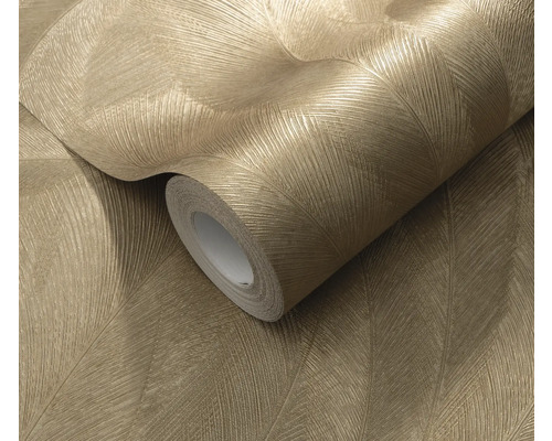 Rouleau de papier peint décoratif avec motif de feuilles