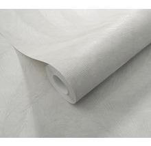 Rouleau de papier peint blanc avec motif de feuilles