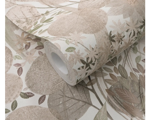 Tapetenrolle mit Pflanzenmuster