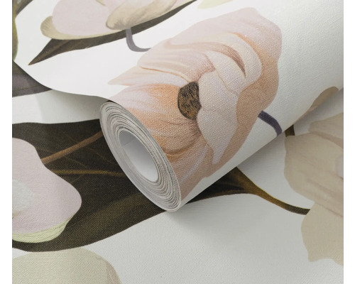 Tapetenrolle mit Blumenmuster