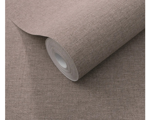 Rolle braune Tapete mit Textiloptik