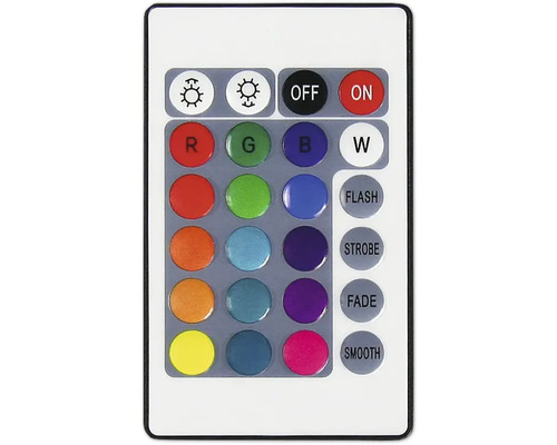 Fernbedienung für LED-Beleuchtung mit Farbauswahl und Lichteffekten
